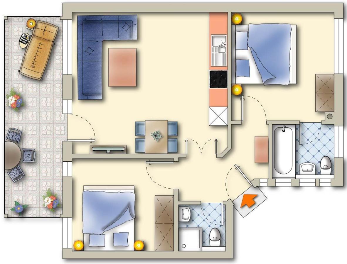 Komfort-Ferienwohnung Hansa By Meer-Ferienwohnungen Binz Zewnętrze zdjęcie